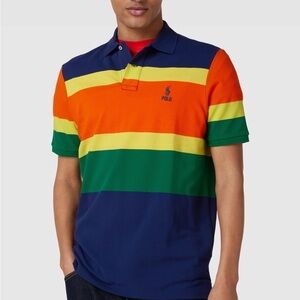 Polo by Ralph Lauren Men’s Striped Rainbow Polo Shirt - Multicolor